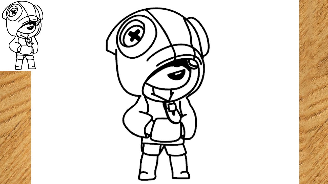 Brawl Stars: Desenhos para Colorir do Leon para Impressão Gratuita 1 brawl stars para colorir leon